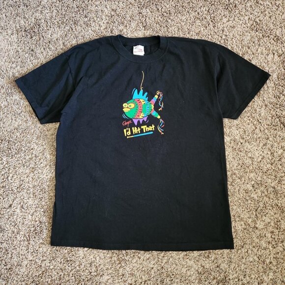 Chuy’s Fish Pinata Graphic T-Shirt Funny Promo Humor Summer Casual Retro Tee - Picture 1 of 6